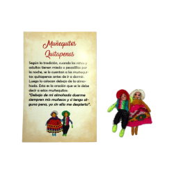 Couple Mini Dolls Grief Removal with bag -...