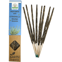 Incenso Natural Palo Santo e Citronela NAMASTE INDIA Inspirado na Terra - Caixa de 25gr de Incenso Orgânico