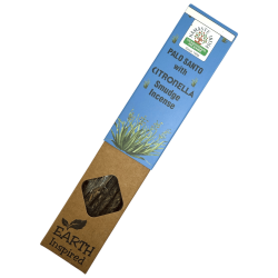 Encens naturel Palo Santo et Citronnelle NAMASTE INDIA Inspiré de la Terre - Boîte de 25gr d’Encens Bio