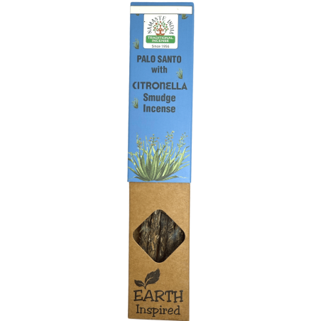 Encens naturel Palo Santo et Citronnelle NAMASTE INDIA Inspiré de la Terre - Boîte de 25gr d’Encens Bio