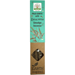 Tămâie naturală Palo Santo și Eucalipt NAMASTE INDIA Inspirat de Pământ - Cutie de 25gr de tămâie organică