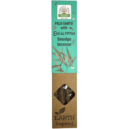 Inciens Natural de Pal Sant i Eucaliptus NAMASTE INDIA Earth Inspired - Caixeta de 25gr d'Inciens Orgànic