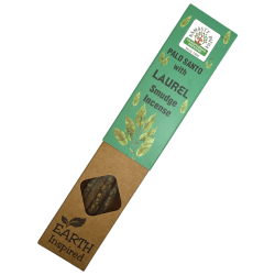 Naturlig Palo Santo och Laurel Rökelse NAMASTE INDIA Jordinspirerad - 25gr Låda med Ekologisk Rökelse