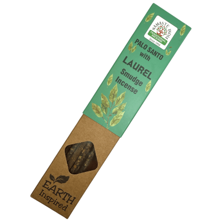 Inciens Natural de Pal Sant i Llorer NAMASTE INDIA Earth Inspired - Caixeta de 25gr d'Inciens Orgànic