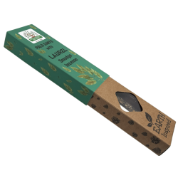 Naturlig Palo Santo och Laurel Rökelse NAMASTE INDIA Jordinspirerad - 25gr Låda med Ekologisk Rökelse
