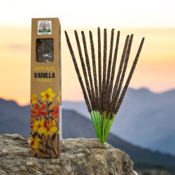 Incienso natural Vainilla Namaste India Natural Masala - 1 cajetilla de incienso orgánico 30gr.