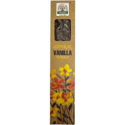 Incienso natural Vainilla Namaste India Natural Masala - 1 cajetilla de incienso orgánico 30gr.