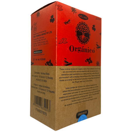 Boîte d’encens bio Palo Santo ULLAS - 12 boîtes de 25gr.