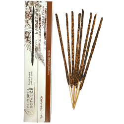 Incenso Orgânico de Canela Natural Artesanal TULASI da Blissful Botanics - Canela Picante - 8 incensos orgânicos
