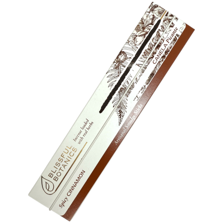 Blissful Botanics TULASI Artisan Natural Cinnamon البخور العضوي - القرفة الحارة - 8 أعواد بخور عضوية