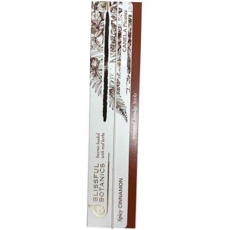 Blissful Botanics TULASI Artisan Natural Cinnamon Organic Wierook - Spicy Cinnamon - 8 biologische wierookstokjes
