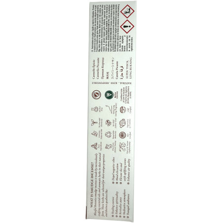 Blissful Botanics TULASI Artisan Natural Cinnamon Organic Wierook - Spicy Cinnamon - 8 biologische wierookstokjes