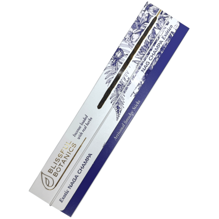 Encens Artisanal Naturel Nag Champa Bio Nag Champa Blissful Botanics TULASI - Nag Champa Exotique - 8 bâtonnets d’encens bio