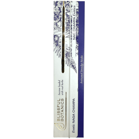 ناج شامبا العضوي Blissful Botanics تولاسي البخور الحرفي الطبيعي - ناج تشامبا الغريبة - 8 أعواد بخور عضوية