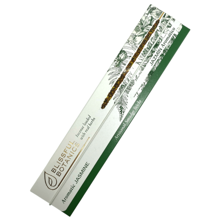 Bio Weihrauch Blissful Botanics TULASI Natural Artisan Jasmin - Aromatischer Jasmin - 8 Bio Räucherstäbchen