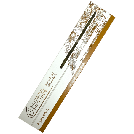Organic Incense Copal Blissful Botanics TULASI Natural Artisan - Real Copal - 8 organic incense bars