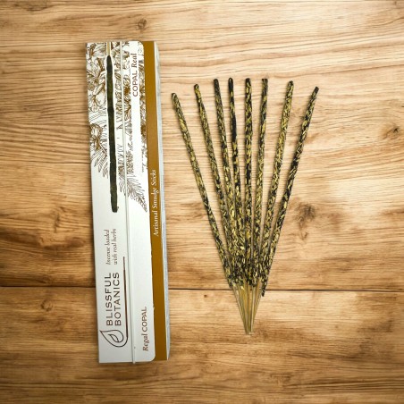Organic Incense Copal Blissful Botanics TULASI Natural Artisan - Real Copal - 8 organic incense bars