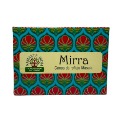 Conuri de reflux de smirnă NAMASTE INDIA - 10 conuri de tămâie blackflow