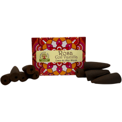 Rosa Reflux Cones med Vanilla NAMASTE INDIA -...