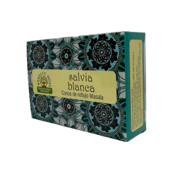 Cônes de Reflux Sauge Blanche NAMASTE INDIA - 10 cônes d’encens blackflow