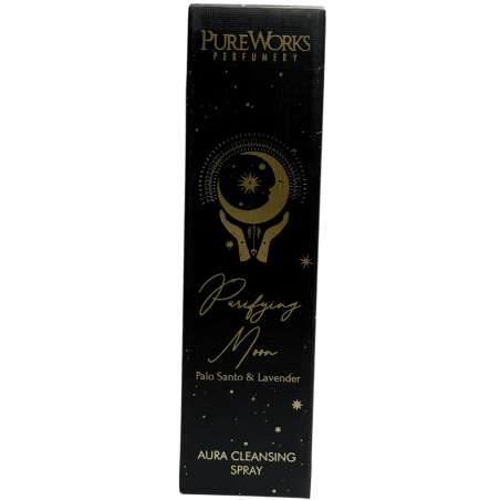 PureWorks Oczyszczający Odświeżacz Powietrza w Sprayu Moon Palo Santo i Lawenda Ezoteryczny PureWorks Oczyszczający Spray Oczysz