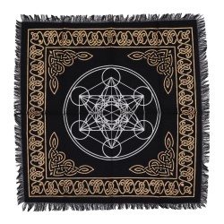 Toalha de Altar com Franjas Chakras Esotéricos...