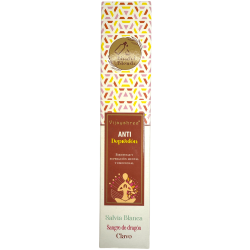 Blissful Blends Vijayshree White Sage, Dragon's Blood and Clove Organic Anti-Depression Incense - 25gr Box.