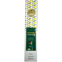 Inciens orgànic Felicitat Blissful Blends Vijayshree Cedro, Pachulí i Olíban - Cajita de 25gr.