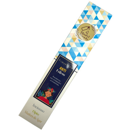 Incenso Anti Stress Orgânico Blissful Blends Incenso Vijayshree, Ópio e Madeira de Ágar - caixa de 25gr.