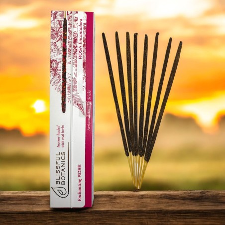 Inciens Orgànic Rosa Blissful Botanics TULASI Artesà Natural - Rosa Encantadora - 8 barretes inciens orgàniques