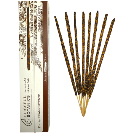 Encens Encens Bio Blissful Botanics TULASI Natural Artisan - Encens Terreux - 8 bâtonnets d’encens bio