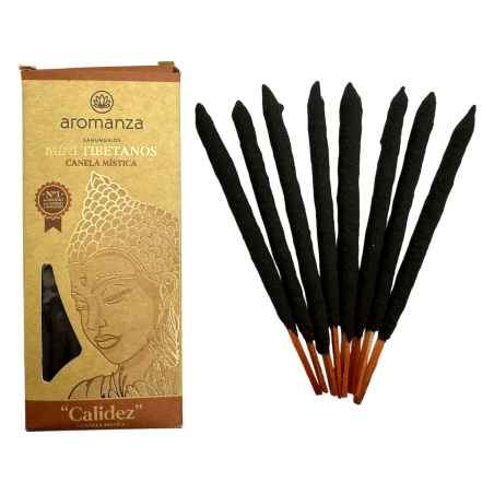 Mini Tibetan Incense Mystical Cinnamon Aromanza Argentina - 8 incense sticks 40min duration - Warmth