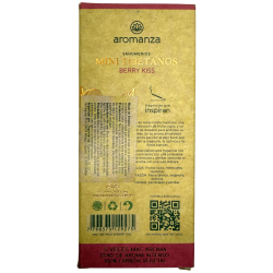 ミニチベット香ベリーキスアロマンツァアルゼンチン - 8本の線香40分持続時間 - 家庭の甘さ
