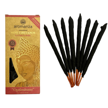 Mini Tibetan Incense Life is Beautiful Aromanza Argentina - 8 incense sticks 40min duration - Optimism