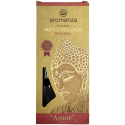 Mini Tibet Räucherstäbchen Royal Rose Aromanza Argentina - 8 Räucherstäbchen 40min Dauer - Love
