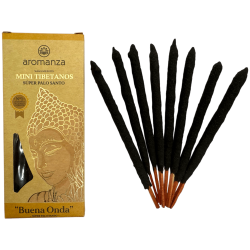 Mini Tibetan Räucherstäbchen Super Palo Santo Aromanza Argentinien - 8 Räucherstäbchen 40min Dauer - Good Wave