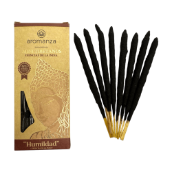 Mini Tibetische Räucher-Essenzen Indiens Aromanza Argentinien - 8 Räucherstäbchen 40min Dauer - Demut