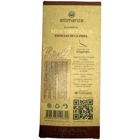 Mini esențe tibetane de tămâie din India Aromanza Argentina - 8 bețișoare de tămâie 40min durată - Smerenie