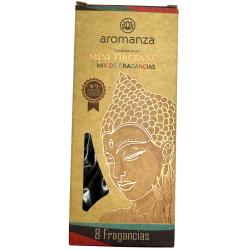 Mini tibetansk rökelse doftblandning Aromanza Argentina - 8 rökelsepinnar 40 min varaktighet - 8 dofter