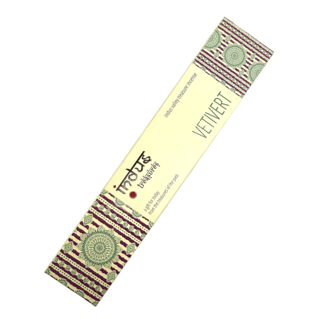 Incienso Vetivert Banjara Indus - Cajetilla de 15gr Masala