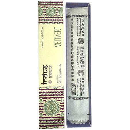 Vetivert Banjara Indus Wierook - 15gr Pak Masala
