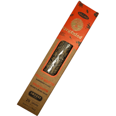 Encens Ulles de Pal Santo - ULLAS - Fet a mà - 25gr - Fet a Índia - 100% Natural - ULLAS Encens Orgànic
