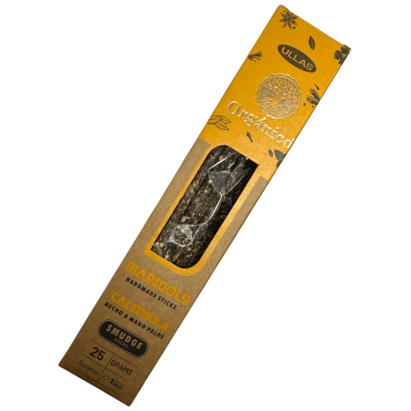 Encens Ulles de Calendula - Fet a mà - 25gr - Fet a Índia - 100% Natural - ULLAS Encens Orgànic