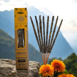 Tămâie Ullas Calendula - Lucrată manual - 25g - Fabricată în India - 100% naturală - Tămâie organică ULLAS