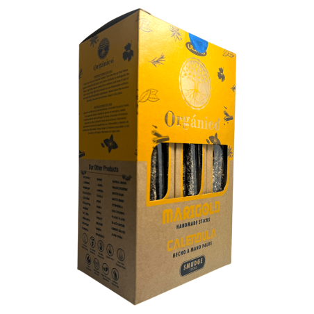 Bio-Räucherstäbchenbox „Calendula“ ULLAS – 12 Boxen mit 25 g.