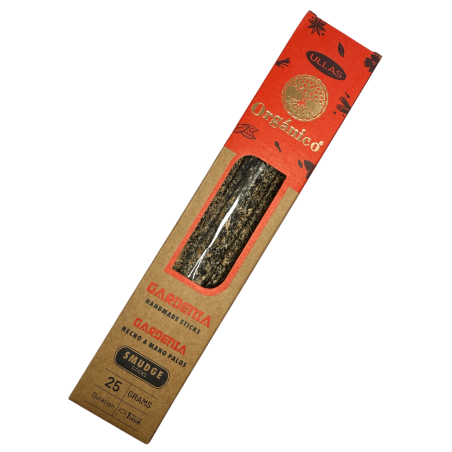 Incenso alla Gardenia - Fatto a mano - 25 g - Prodotto in India - 100% naturale - Incenso biologico ULLAS