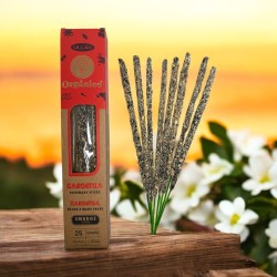 Gardenia-Räucherstäbchen – handgefertigt – 25 g – hergestellt in Indien – 100 % natürlich – ULLAS Bio-Räucherstäbchen