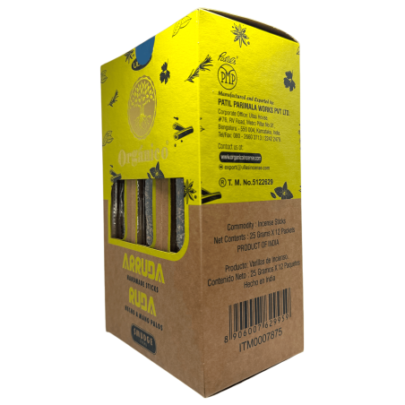 Coffret Encens Rue Bio ULLAS - 12 boîtes de 25gr.