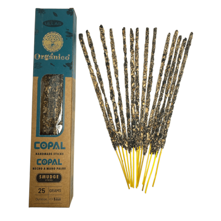 Ullas de Copal Räucherstäbchen - Handgemacht - 25gr - Made in India - 100% natürlich - ULLAS Bio Räucherstäbchen
