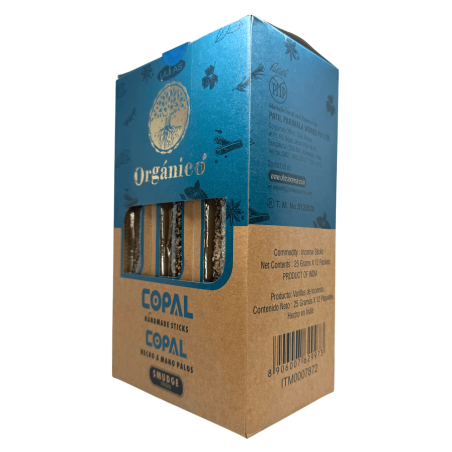 Pudełko na kadzidełka organiczne z kopalu ULLAS - 12 pudełek po 25 g.